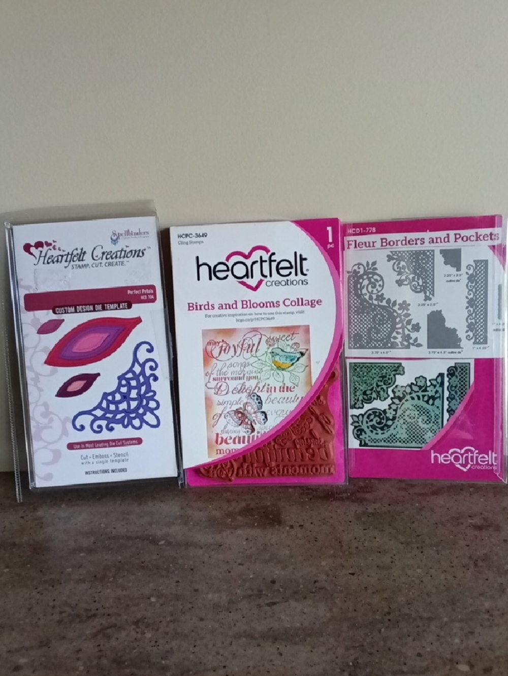 Heartfelt Creations Assortment - 1 Stamp & 2 Die